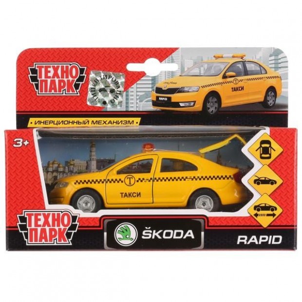 Модель SB-18-22-SR-T-WB SKODA Rapid такси Технопарк  в коробке