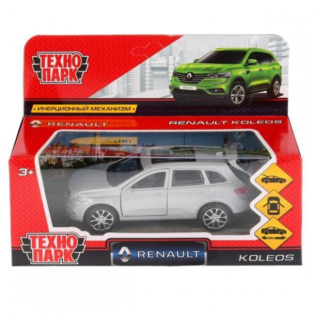 Модель RENAULT KOLEOS серебристый Технопарк в коробке Модель RENAULT KOLEOS серебристый Технопарк в коробке