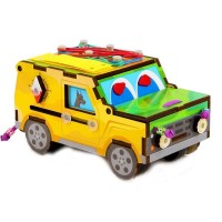 Деревянная развивающая игра Бизи-машинка IG0291 Деревянная развивающая игра Бизи-машинка IG0291