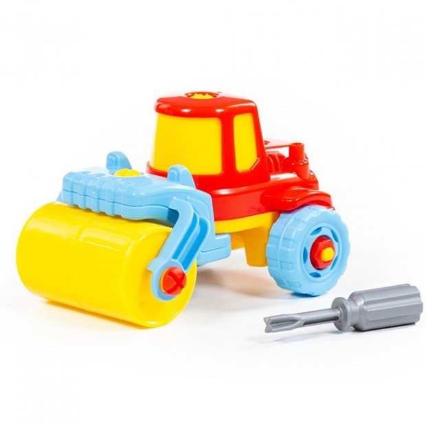 Конструктор-транспорт Дорожный каток 18 эл. в пак 77776 П-Е /12/ Конструктор-транспорт Дорожный каток 18 эл. в пак 77776 П-Е /12/