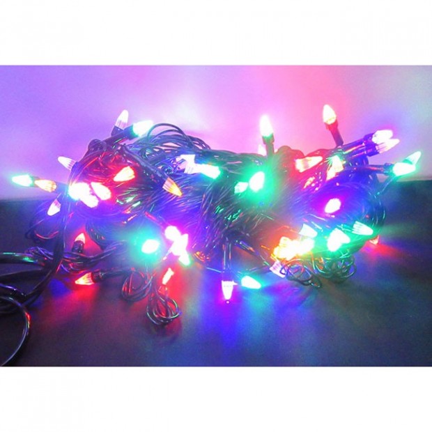 Электрическая гирлянда Нить 240л LED 8реж 18м цветной МК-19030 Электрическая гирлянда Нить 240л LED 8реж 18м цветной МК-19030