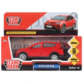 Модель RAV4-RD TOYOTA RAV4 красный Технопарк  в коробке