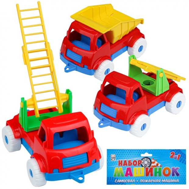Набор машинок №1 Самосвал+пожарная И-5677 Набор машинок №1 Самосвал+пожарная И-5677