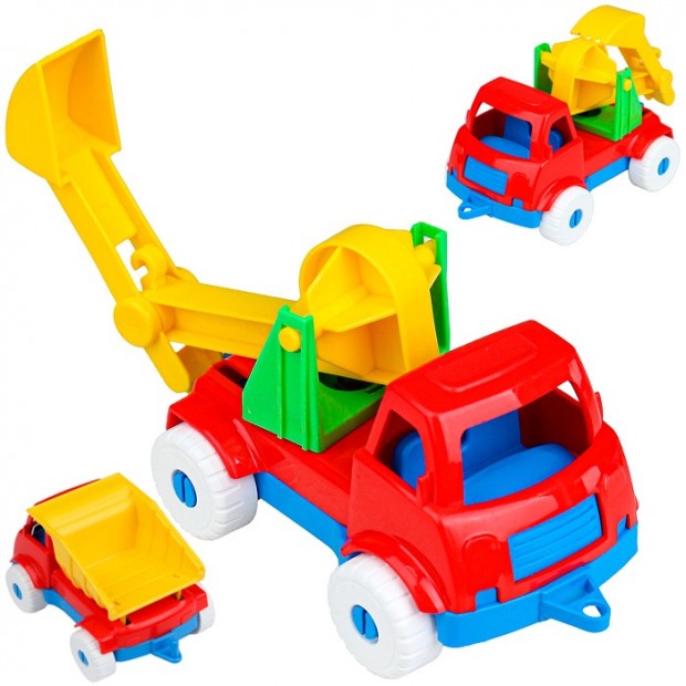 Набор машинок №3 Экскаватор+самосвал И-5679 Набор машинок №3 Экскаватор+самосвал И-5679
