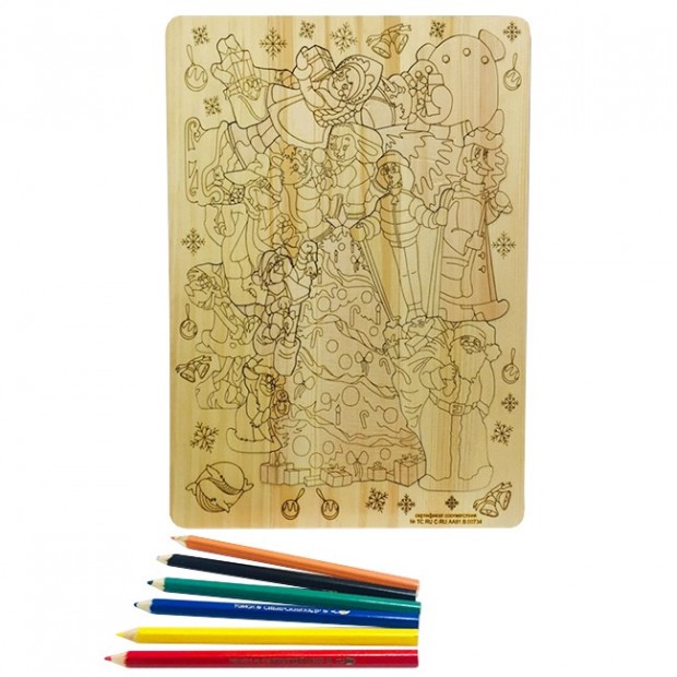 Деревянный пазл Простоквашино А4 14111016 с карандашами 6 шт Деревянный пазл Простоквашино А4 14111016 с карандашами 6 шт