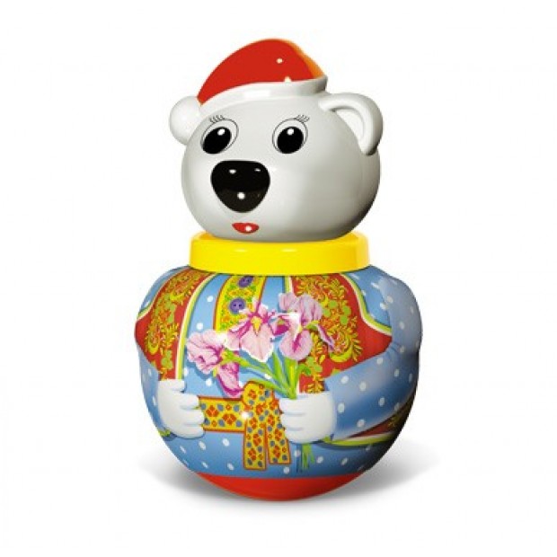 Неваляшка Белый медведь Тема маленькая 01738 Неваляшка Белый медведь Тема маленькая 01738