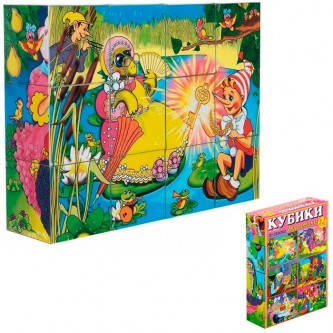 Кубики в картинках 12 шт Буратино 00810 /16/ Кубики в картинках 12 шт Буратино 00810 /16/