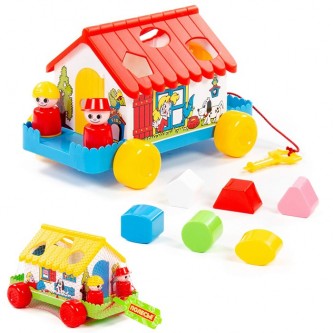 Логическая игрушка Домик игровой в сетке 6202 /П-Е/9/ Логическая игрушка Домик игровой в сетке 6202 /П-Е/9/