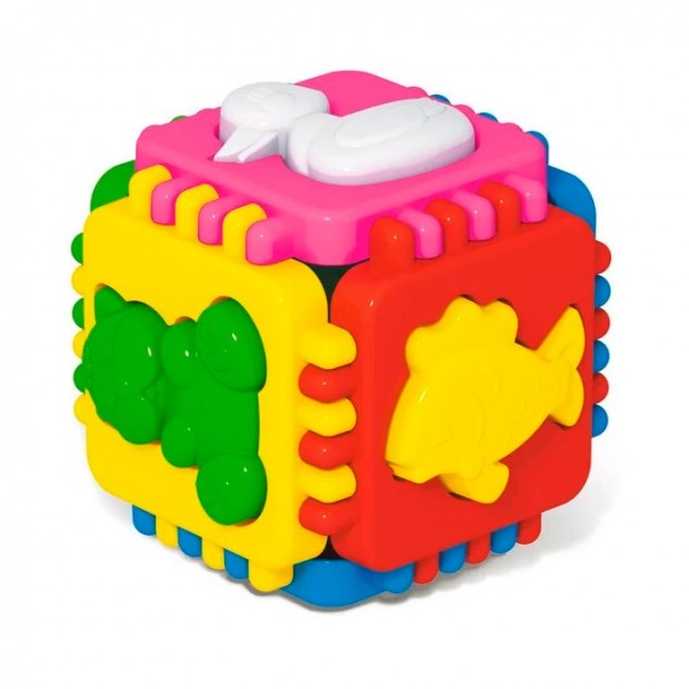 Логическая игрушка Куб Веселые зверята 01326 /24/ Логическая игрушка Куб Веселые зверята 01326 /24/