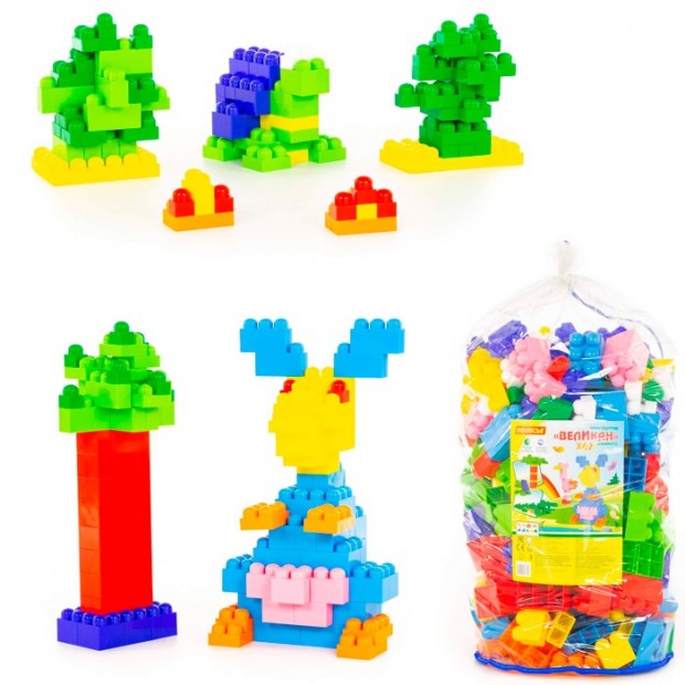 Конструктор Великан 342 дет. мешок П-Е/1/ Конструктор Великан 342 дет. мешок П-Е/1/