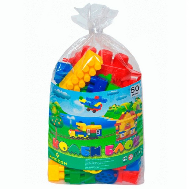 Конструктор Комби Блок 50 дет.4-511 /10/ Конструктор Комби Блок 50 дет.4-511 /10/