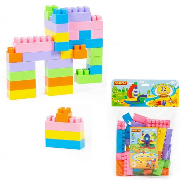 Конструктор мини 32 эл. в мешке П-Е /20/ Конструктор мини 32 эл. в мешке П-Е /20/