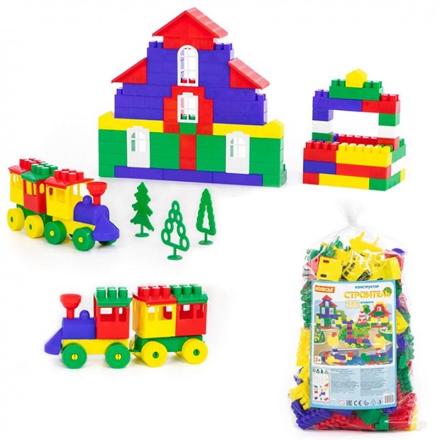 Конструктор Самоделкин Строитель макси 253 эл. П-Е/4/ Конструктор Самоделкин Строитель макси 253 эл. П-Е/4/