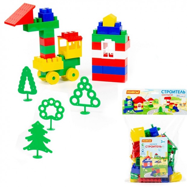 Конструктор Самоделкин Строитель мини.44 эл. П-Е /20/ Конструктор Самоделкин Строитель мини.44 эл. П-Е /20/