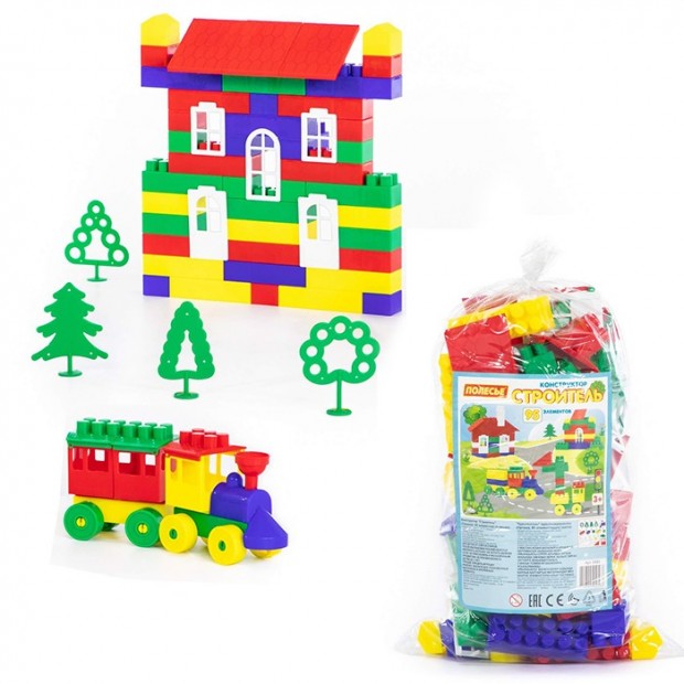 Конструктор Самоделкин Строитель средн.95 эл. П-Е/10/ Конструктор Самоделкин Строитель средн.95 эл. П-Е/10/