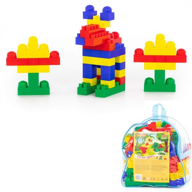 Конструктор Супер Микс 144эл. рюкзак П-Е/5/ Конструктор Супер Микс 144эл. рюкзак П-Е/5/