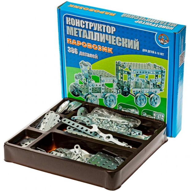 Конструктор металл 949 Паровозик /10/ Конструктор металл 949 Паровозик /10/