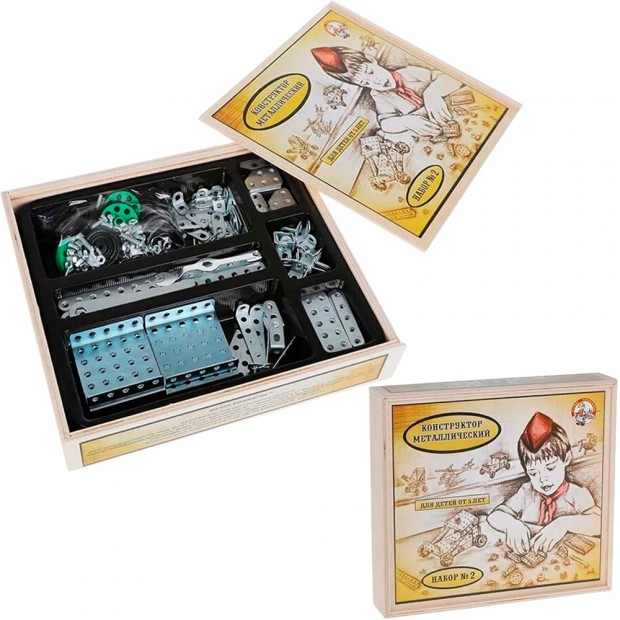 Конструктор металл №2 981 в дерев. упак. /20/ Конструктор металл №2 981 в дерев. упак. /20/