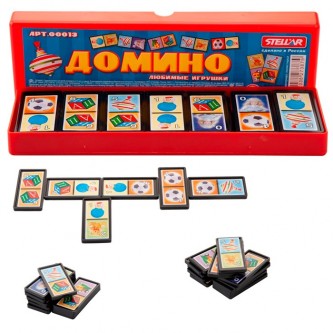 Домино Любимые игрушки футляр 00013 /28/ Домино Любимые игрушки футляр 00013 /28/
