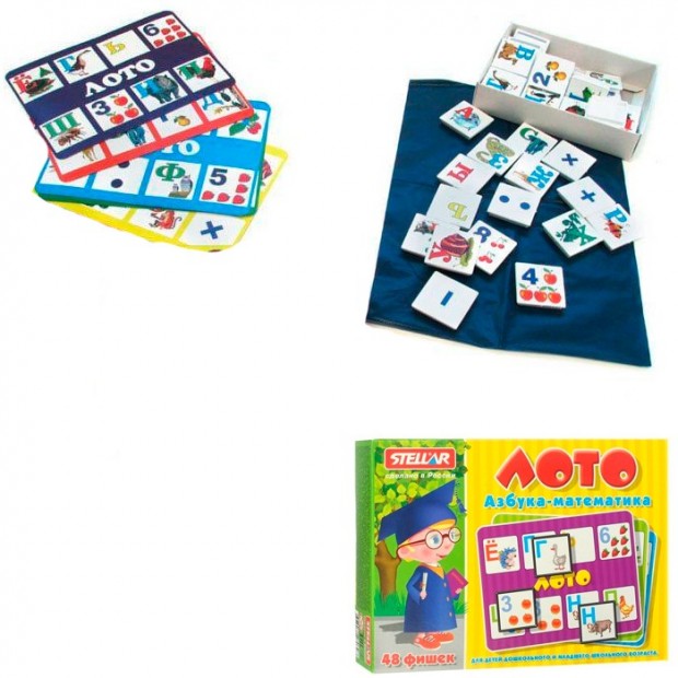 Лото Азбука Математика 00902 Лото Азбука Математика 00902