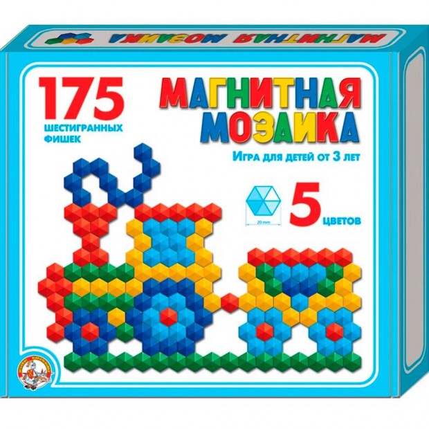 Мозаика магнитная 175 фишек 959 Мозаика магнитная 175 фишек 959