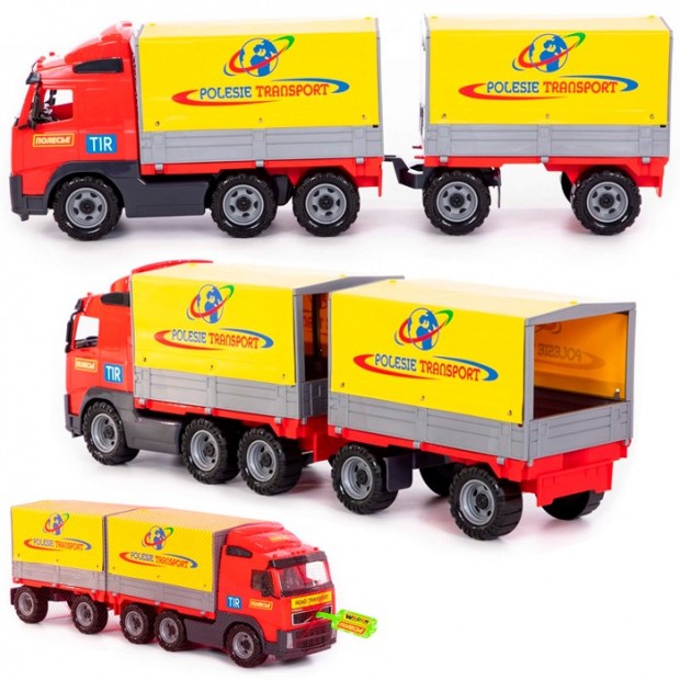 Автомобиль Volvo бортовой тентовый с прицепом 8732