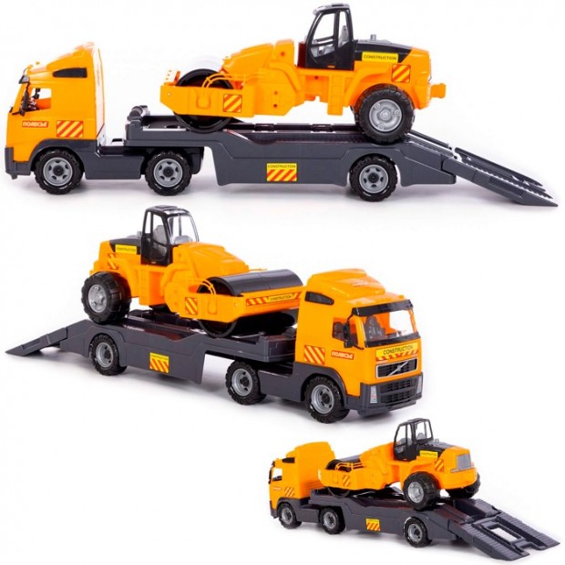 Автомобиль Volvo Трейлер+дорожный каток 8855 Автомобиль Volvo Трейлер+дорожный каток 8855