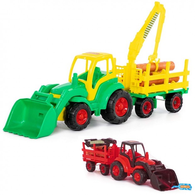 Трактор Чемпион с ковшом и прицеп-лесовоз 0483 П-Е /2/ Трактор Чемпион с ковшом и прицеп-лесовоз 0483 П-Е /2/