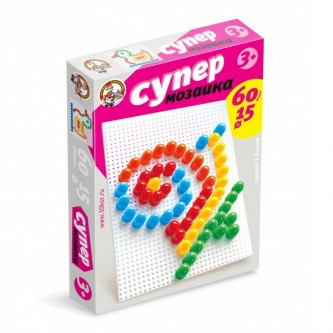 Мозаика Супер 5 цветов 60 фишек 02017