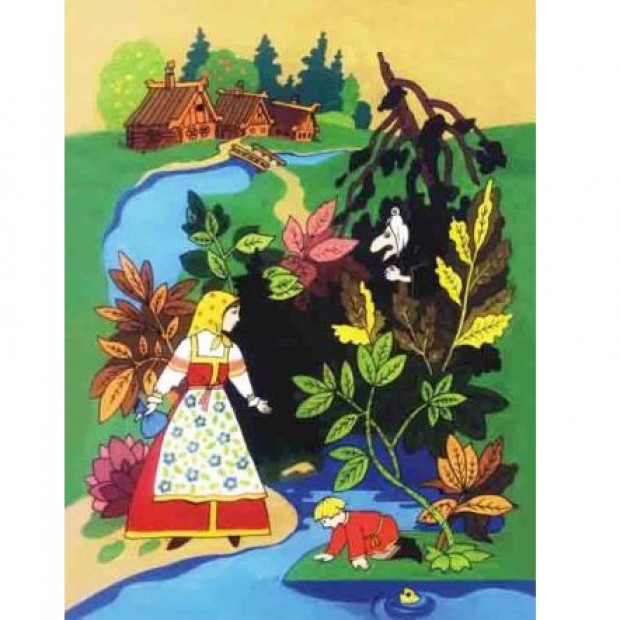 Деревянная рамка вкладыш Аленушка D207 Деревянная рамка вкладыш Аленушка D207