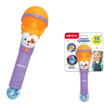 Микрофон Веселись с друзьями Суперхит оранжевый 4680019284552 Микрофон Веселись с друзьями Суперхит оранжевый 4680019284552