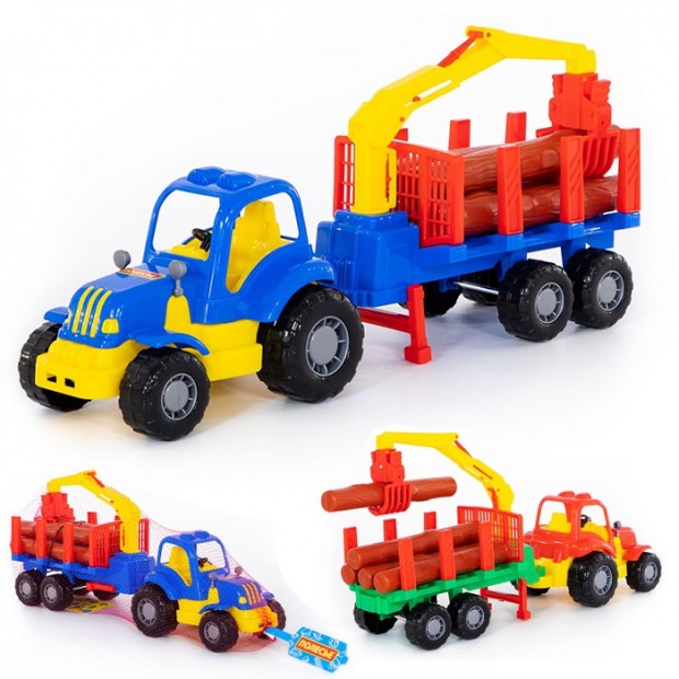 Трактор Крепыш с полуприцепом-лесовозом 44815 Трактор Крепыш с полуприцепом-лесовозом 44815