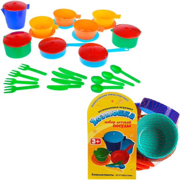 Набор посуды Хозяюшка на 4 персоны Набор посуды Хозяюшка на 4 персоны
