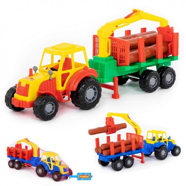 Трактор Мастер с полуприцепом лесовозом 35295 Трактор Мастер с полуприцепом лесовозом 35295