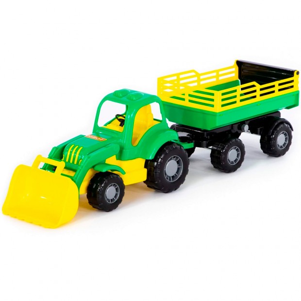 Трактор Силач с прицепом №2 с ковшом 45034 Трактор Силач с прицепом №2 с ковшом 45034