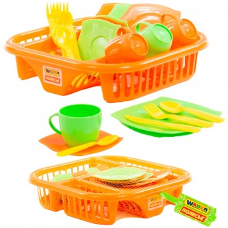 Набор посуды Алиса на 4 персоны с сушилкой 40725 Набор посуды Алиса на 4 персоны с сушилкой 40725