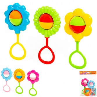 Набор погремушек Цветочек 3 шт. 45638 П-Е /15/ Набор погремушек Цветочек 3 шт. 45638 П-Е /15/