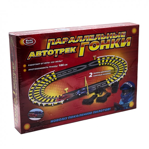 Автотрек 144-06056AH Паралельные гонки в коробке