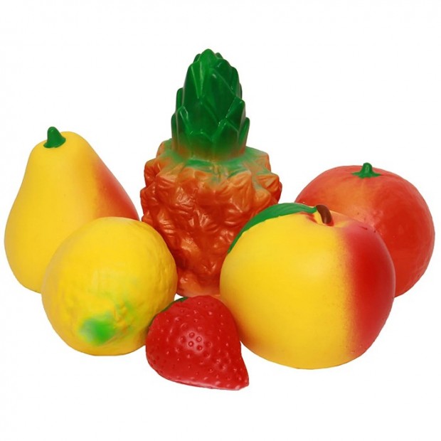 Набор резиновых игрушек Фрукты СИ-325 Набор резиновых игрушек Фрукты СИ-325