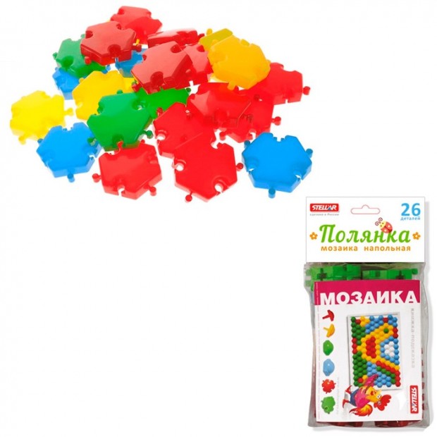 Мозаика d 60мм полянка 26 деталей 01056 Стеллар Мозаика d 60мм полянка 26 деталей 01056 Стеллар