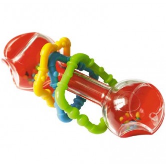 Погремушка Гантелька прозрачная 01560 /25/