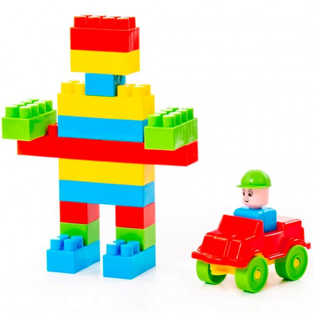 Конструктор Строитель 68эл. в пак. 36094 П-Е/15/ Конструктор Строитель 68эл. в пак. 36094 П-Е/15/