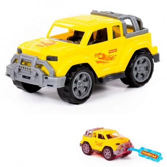 Автомобиль Легионер-мини жёлтый в сеточке