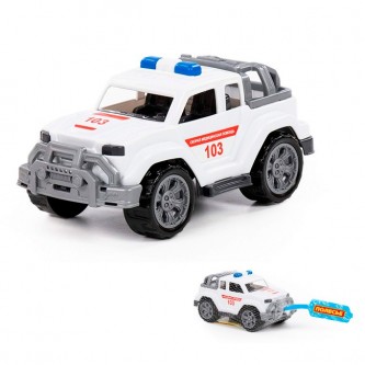 Автомобиль Легионер-мини Скорая помощь в сеточке П-Е /12/ Автомобиль Легионер-мини Скорая помощь в сеточке П-Е /12/