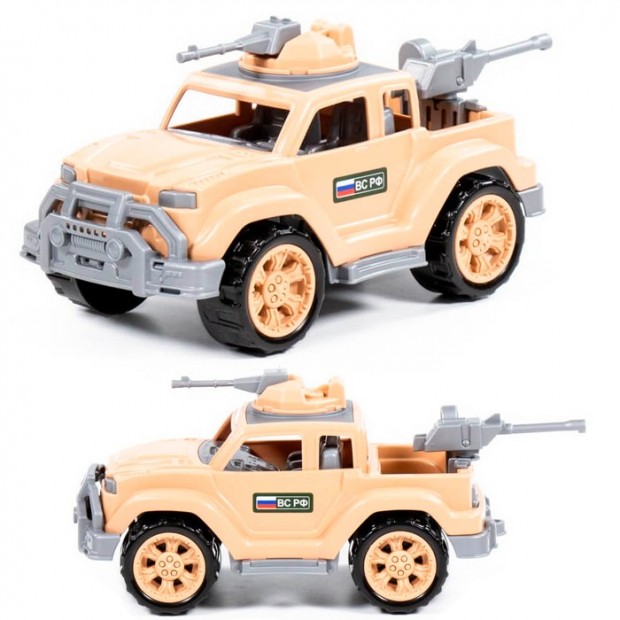 Автомобиль-пикап военный-сафари Легионер-мини с 2-мя пулемётами в сеточке 83623 Автомобиль-пикап военный-сафари Легионер-мини с 2-мя пулемётами в сеточке 83623