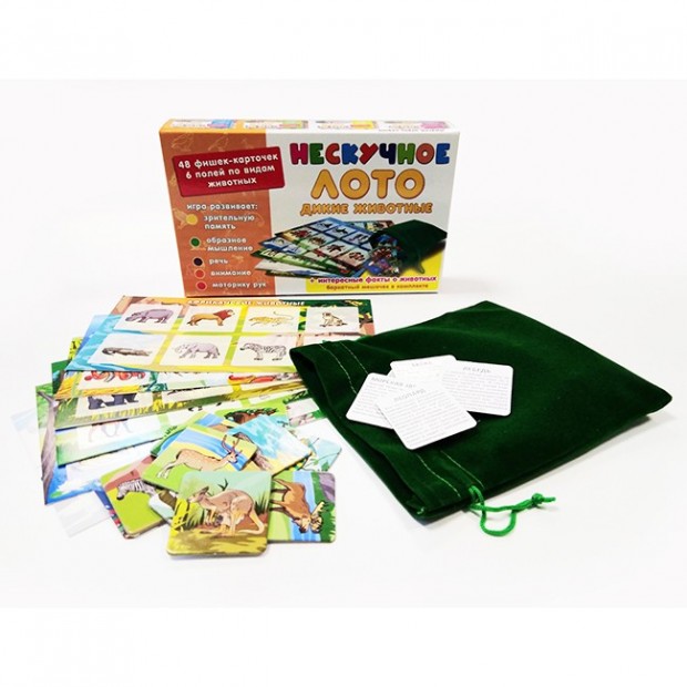 Нескучное лото Дикие животные 8111 Нескучное лото Дикие животные 8111