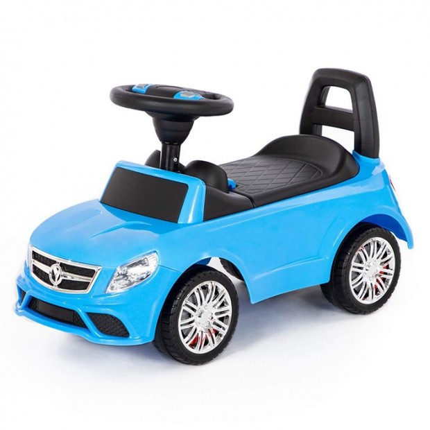 Каталка автомобиль SuperCar №3 со звуковым сигналом, голубая Каталка автомобиль SuperCar №3 со звуковым сигналом, голубая