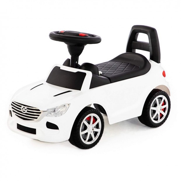 Каталка автомобиль SuperCar №4 со звуковым сигналом белая 84514 П-Е /1/ Каталка автомобиль SuperCar №4 со звуковым сигналом белая 84514 П-Е /1/