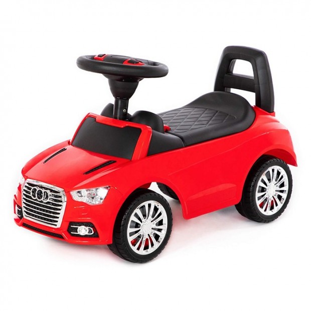 Каталка автомобиль SuperCar №2 со звуковым сигналом, красная Каталка автомобиль SuperCar №2 со звуковым сигналом, красная