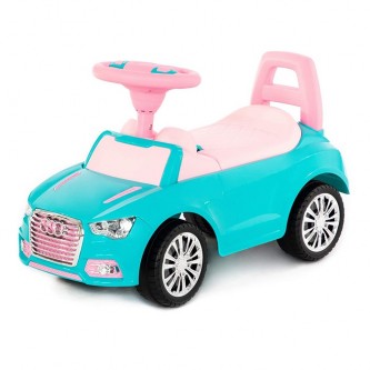 Каталка автомобиль SuperCar №2 со звуковым сигналом, бирюзовая Каталка автомобиль SuperCar №2 со звуковым сигналом, бирюзовая